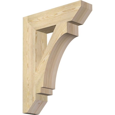 Ekena Millwork Imperial Slat Rough Sawn Bracket, Douglas Fir, 6"W x 26"D x 34"H BKT06X26X34IMP06RDF